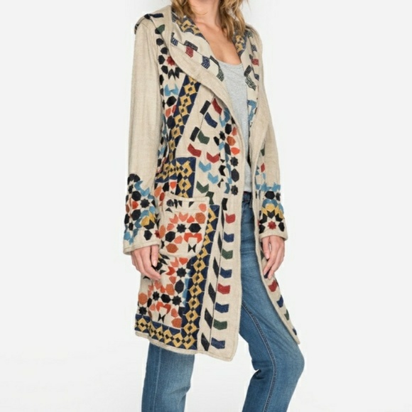 JOHNNY WAS Sweaters - NWT JOHNNY WAS EMBROIDERED long sweater size L